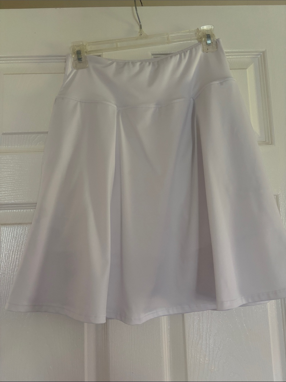 Women’s White A-Line Skirt